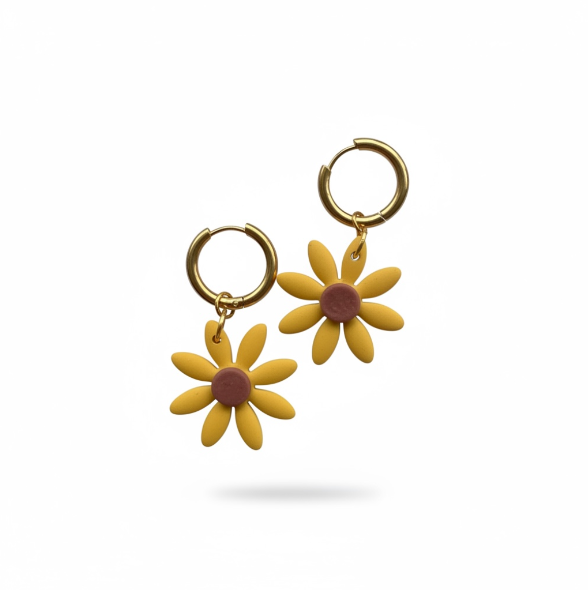 Pendientes charm - Girasoles 24