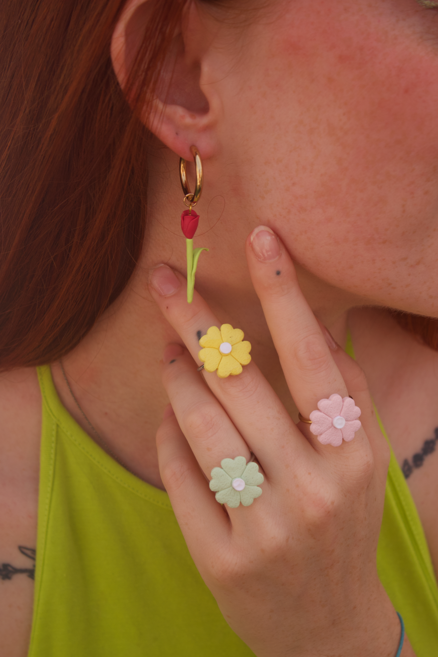 Pendientes charm - Siempre tulipanes (REBAJAS)