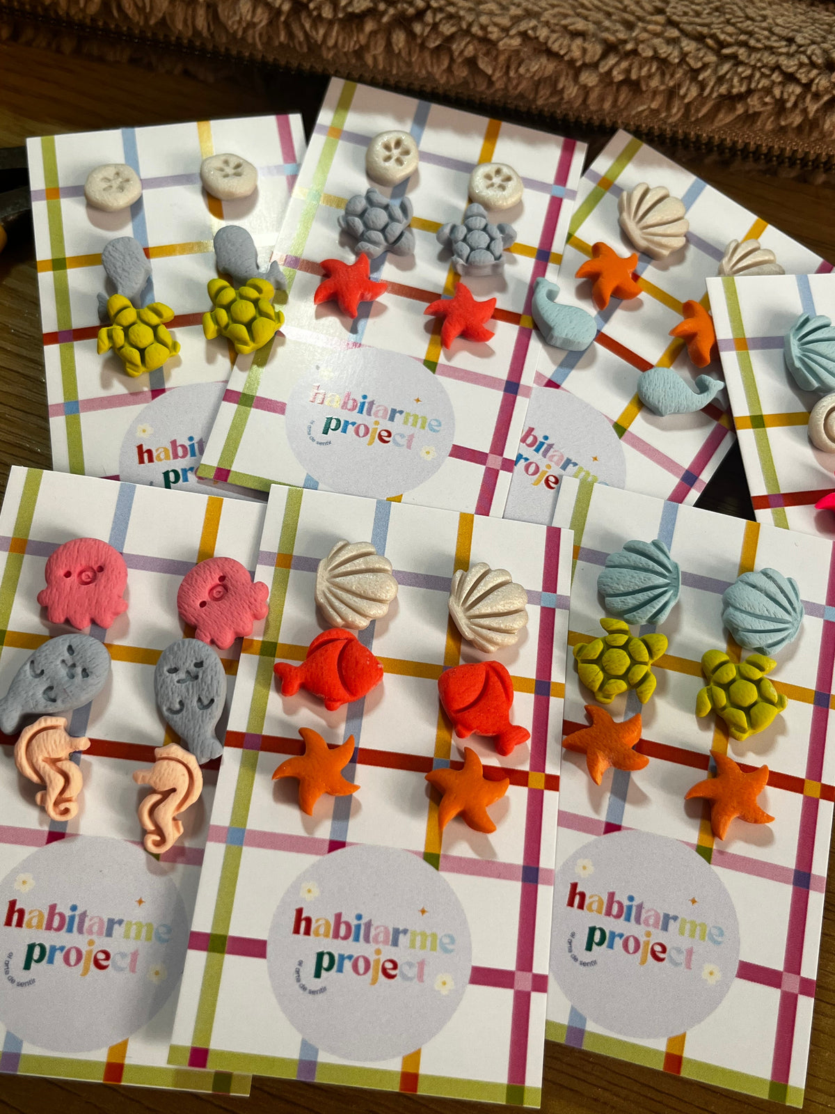 Pack pendientes mini - Recuerdos del mar (3 pares) (REBAJAS)